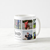 Dad You Are My World Custom  Photo Collage Kaffeetasse (VorderseiteRechts)