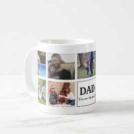 Dad You Are My World Custom Photo Collage Kaffeetasse