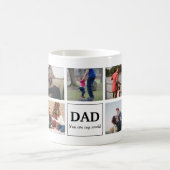 Dad You Are My World Custom  Photo Collage Kaffeetasse (Mittel)