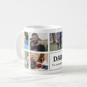 Dad You Are My World Photo Collage Kaffeetasse (Vorderseite Links)