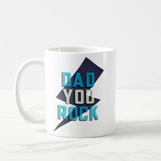 Dad You Rock Klassischer Becher Kaffeetasse (Links)