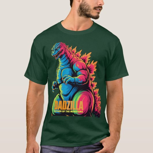 DAD ZILLA Retro T-Shirt (Vorderseite)