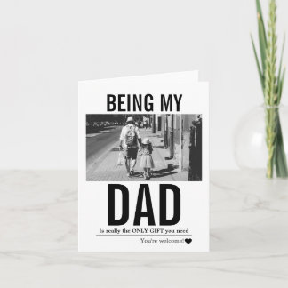 Dad zu sein ist wirklich das einzige Geschenk, das Karte