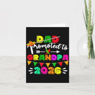 Dad zum Opa befördert 2026 cinco de mayo Karte
