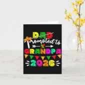 Dad zum Opa befördert 2026 cinco de mayo Karte (Gelbe Blume)