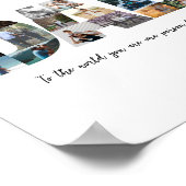 Dada 24 Foto Collage Geschenk für den ersten Vater Poster (Ecke)