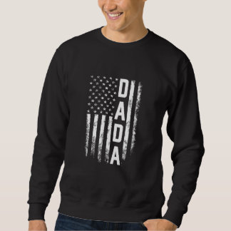 Dada America Flag for Men Women Vatertag Sweatshirt