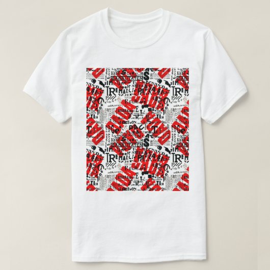 DADA ART POSTER DESIGN BY THEO VAN DOESBURG T-Shirt (Design vorne)