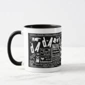 DADA ART POSTER VON 1923 TASSE (Links)