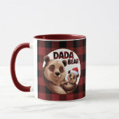 Dada Bear Baby Bear Weihnachten - Bestes Vater Ges Tasse (Links)