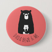 DADA BEAR & ME | Vater Kids Daughter Son Dada Bear Button (Vorderseite)