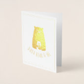 DADA BEAR & ME | Vater Kids Daughter Son Dada Bear Folienkarte (Vorderseite)