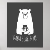 DADA BEAR & ME | Vater Kids Daughter Son Dada Bear Poster (Vorne)