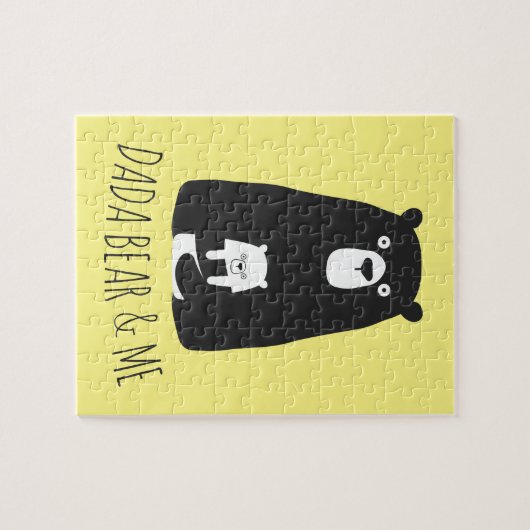 DADA BEAR & ME | Vater Kids Daughter Son Dada Bear Puzzle (Horizontal)