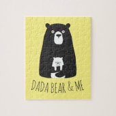 DADA BEAR & ME | Vater Kids Daughter Son Dada Bear Puzzle (Vertikal)