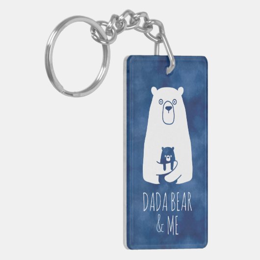 DADA BEAR & ME | Vater Kids Daughter Son Dada Bear Schlüsselanhänger (Vorderseite links)