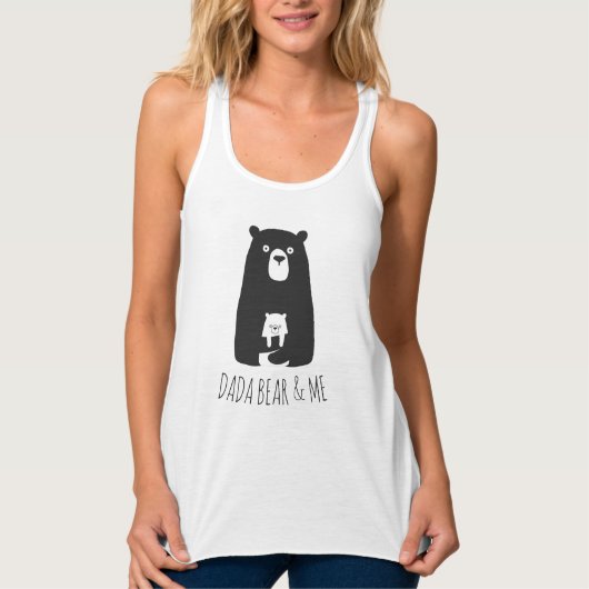DADA BEAR & ME | Vater Kids Daughter Son Dada Bear Tank Top (Vorderseite)
