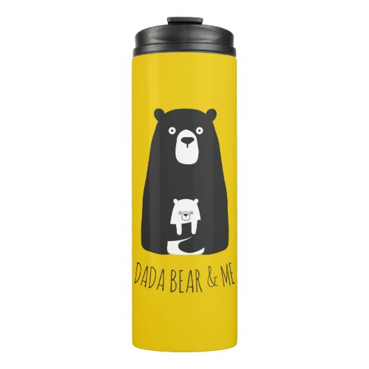 DADA BEAR & ME | Vater Kids Daughter Son Dada Bear Thermosbecher (Vorderseite)
