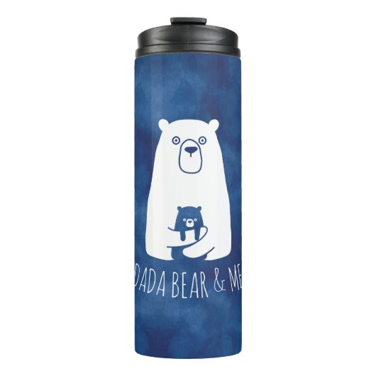 DADA BEAR & ME | Vater Kids Daughter Son Dada Bear Thermosbecher (Vorderseite)