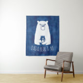 DADA BEAR & ME | Vater Kids Daughter Son Dada Bear Wandteppich (Beispiel)