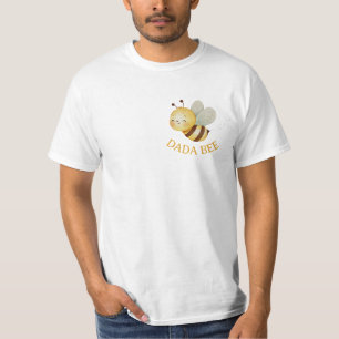 Dada Bee Watercolor Erstes Geburtstag Papa Shirt