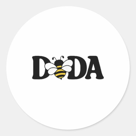 Dada Beekeeping 1. Geburtstag Matching Fam. Runder Aufkleber (Vorderseite)