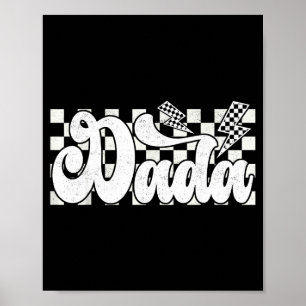 Dada Blitz Kariert Vatertag Papa Opa Poster