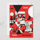 DADA Brief vom Santa The Sleigh, der vergessen hat Einladung (Rückseite)