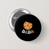 Dada Cookies Milk Sweet One 1st Birthday Family Ma Button (Vorne & Hinten)