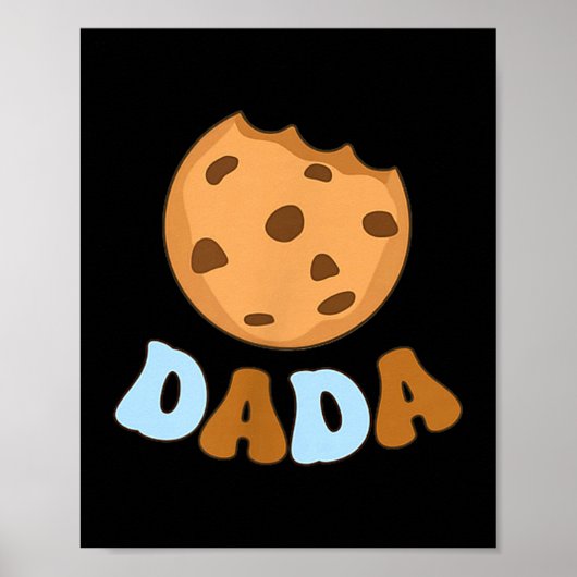 Dada Cookies Milk Sweet One 1st Birthday Family Ma Poster (Vorne)