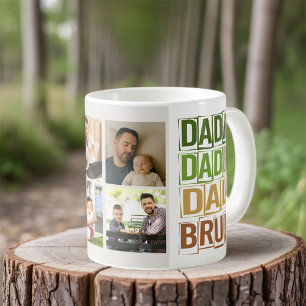Dada Daddy Dad Bruh 4 Foto Kaffeetasse