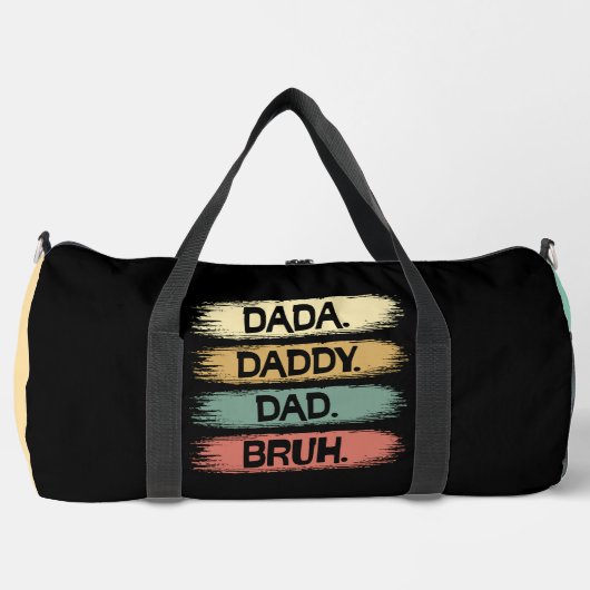 Dada Daddy Dad Bruh Duffle Bag (Vorderseite)