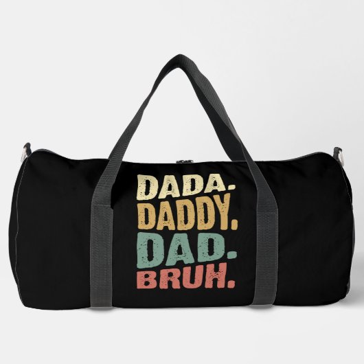 Dada Daddy Dad Bruh Duffle Bag (Vorderseite)