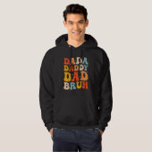 Dada Daddy Dad Bruh Fatheru2019s Day Retro Groovy Hoodie (Vorne ganz)