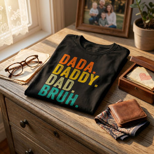 Dada Daddy Dad Bruh Vintage Humor Vatertag Männer T-Shirt