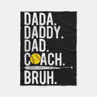 Dada Daddy Dad Bruh Vintage Softll Coach Dad Famil Fleecedecke