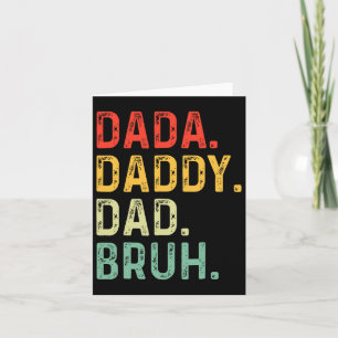 Dada Daddy Papa Bruh Geschenke Männer Lustiger Vat Karte