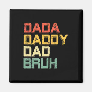 Dada Daddy Papa Bruh-Shirt Retro Vintage Lustig Va Magnet