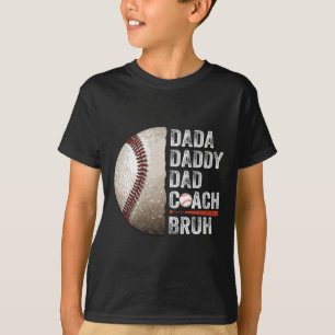 Dada Daddy Papa Bruh Vintage Baseballtrainer Lusti T-Shirt