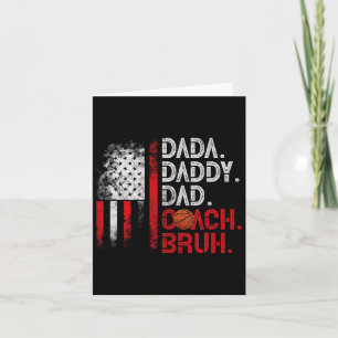 Dada Daddy Papa Coach Bruh Skelett Papa Uns Flagge Karte