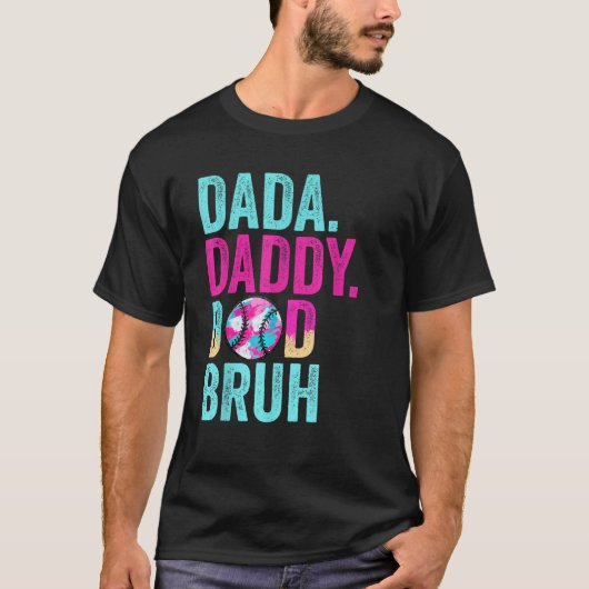 Dada Daddy Vater Bruh Baseball Tropfen Ice Creme F T-Shirt (Vorderseite)