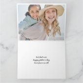 DADA DADDY VATER BRUH Custom FOTO VATHERTAY Karte (Innenseite)