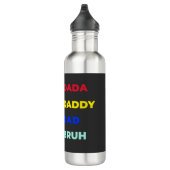 Dada Daddy Vater Bruh Edelstahlflasche (Rechts)