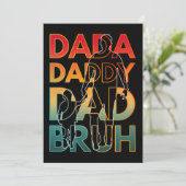 DADA DADDY VATER BRUH EINLADUNG (Stehend Vorderseite)