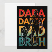 DADA DADDY VATER BRUH EINLADUNG (Vorne/Hinten)