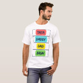 Dada Daddy Vater Bruh Father's Day Funny Essential T-Shirt (Vorne ganz)