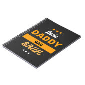 Dada Daddy Vater Bruh Fathers Day Notizblock (Linke Seite)