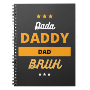 Dada Daddy Vater Bruh Fathers Day Notizblock