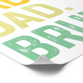 Dada Daddy Vater Bruh gibt Men Funny Vathers Day D Poster (Ecke)