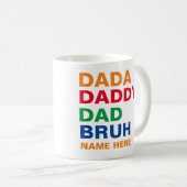 DADA DADDY VATER BRUH KAFFEETASSE (VorderseiteRechts)